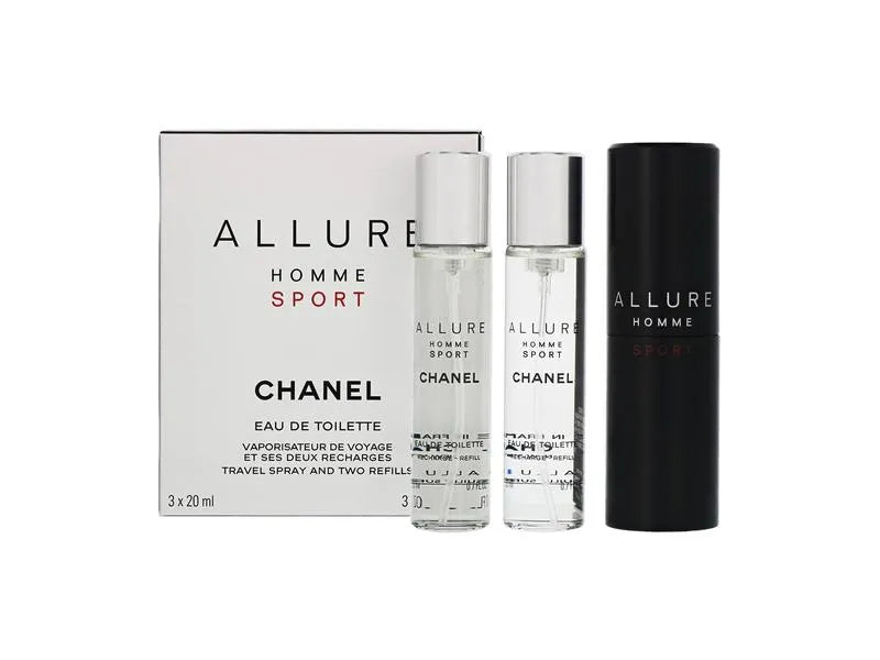 Chanel Allure Sport EDT For Men 3Pcs × 20ML Set