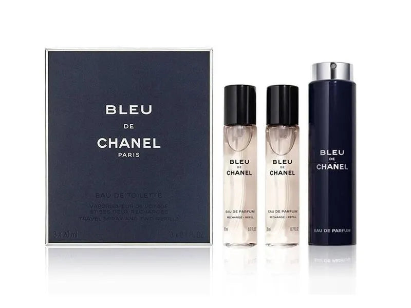Chanel Bleu De Chanel EDT For Men 3Pcs × 20ML Travel Set
