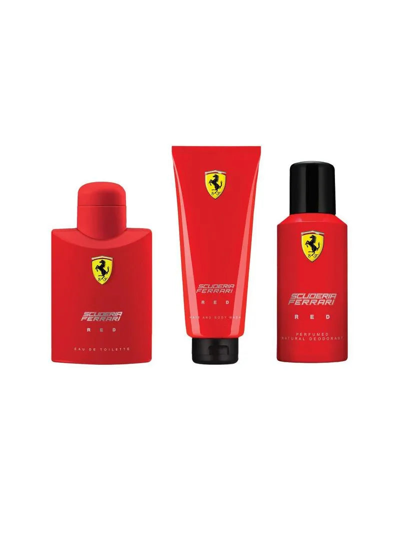 Ferrari Scuderia Red EDT For Men 125ML Set
