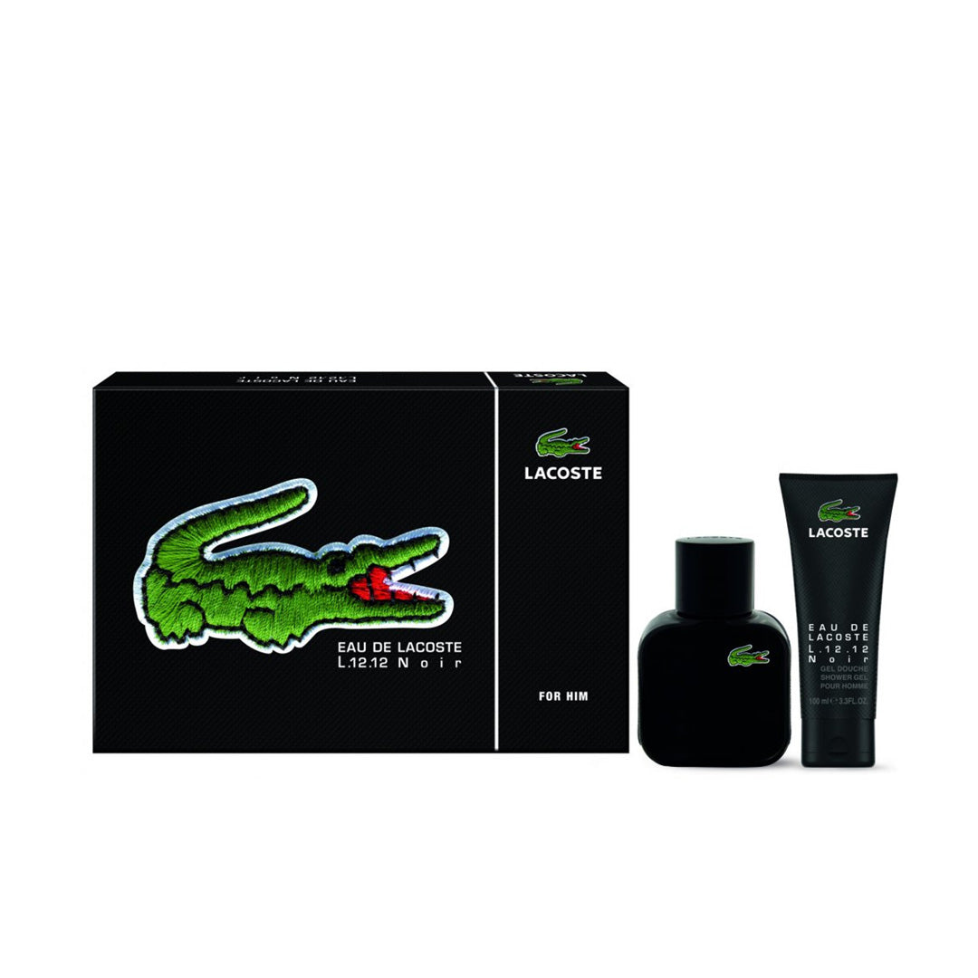 Lacoste L.12.12 Noir EDT For Men 100ML Travel Set