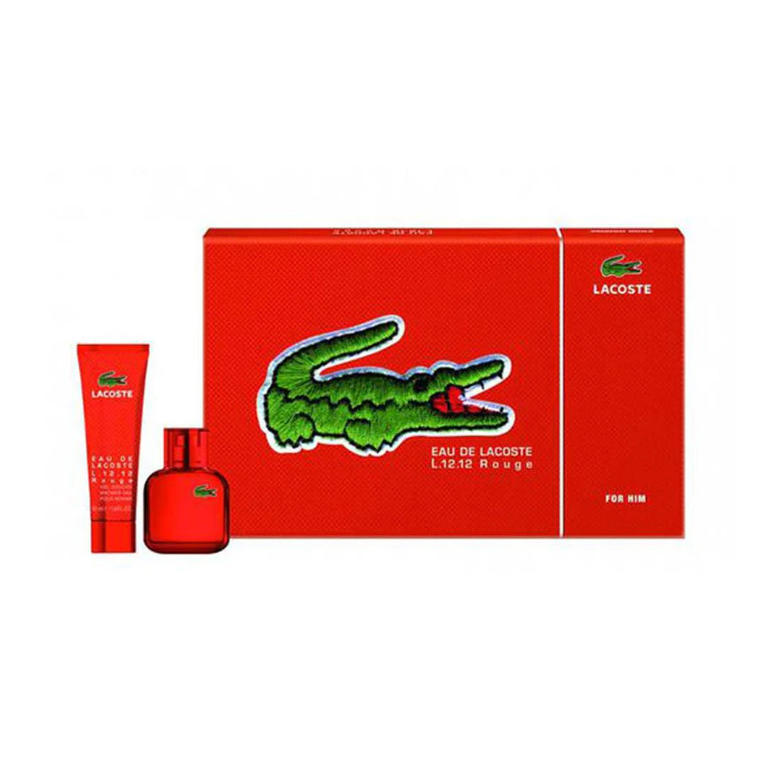 Lacoste L.12.12 Rouge EDT For Men 100ML Set