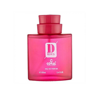 Coral D Block For Woman Eau De Parfum 100ML-Pink